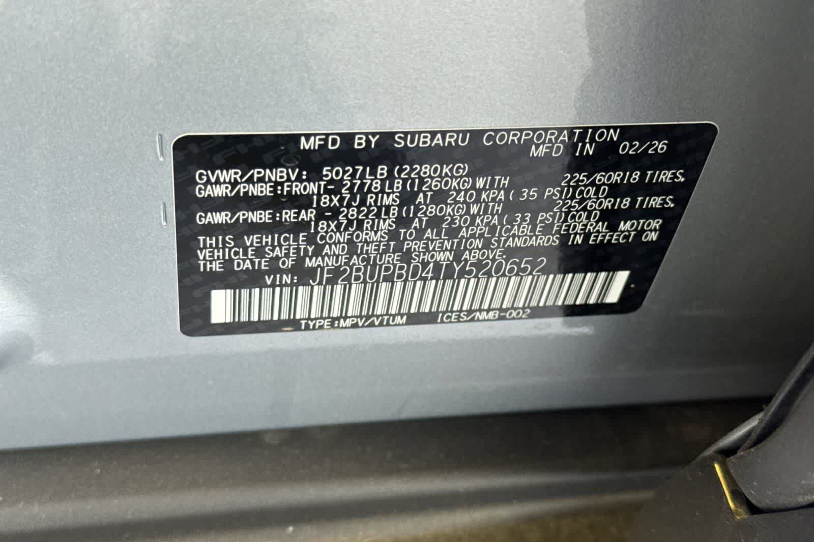 New 2026 Subaru Outback Premium AWD/4WD image 32