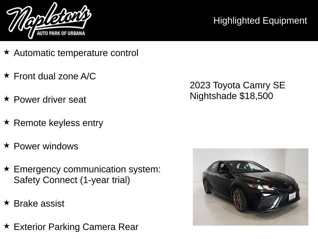 Used 2023 Toyota Camry SE FWD image 15
