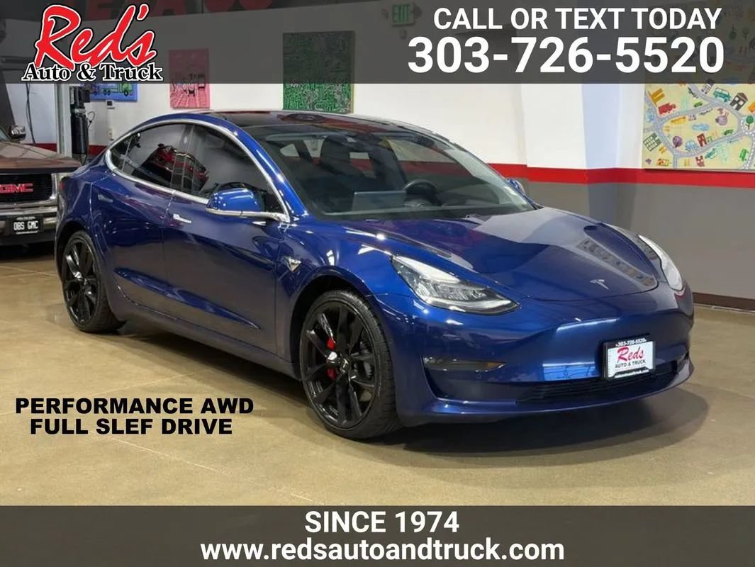 Used 2019 Tesla Model 3 Long Range AWD/4WD image 1