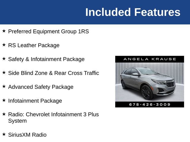 Used 2023 Chevrolet Equinox RS w/ RS Leather Package image 5