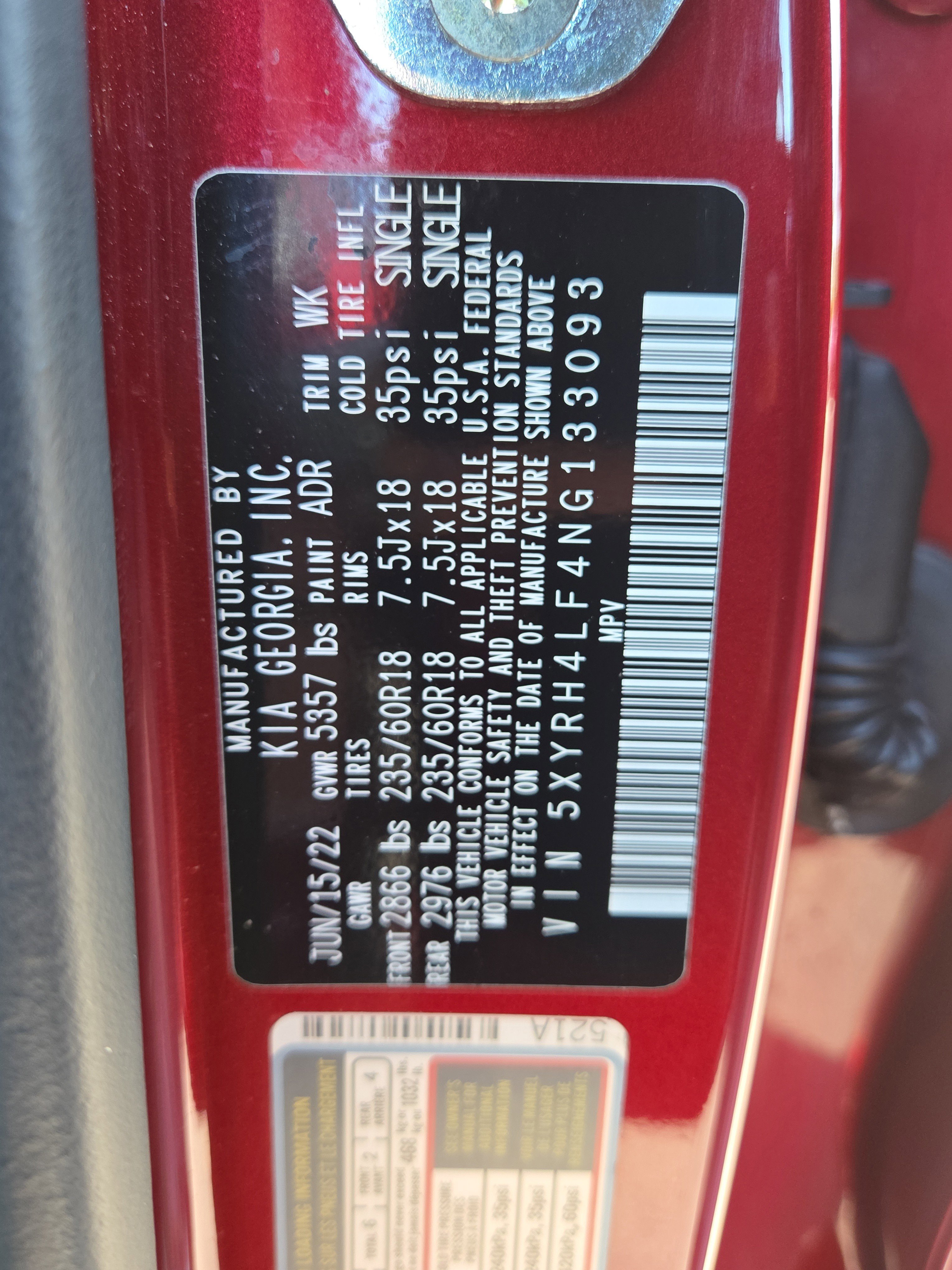 Used 2022 Kia Sorento EX w/ Panoramic Sunroof Package image 43