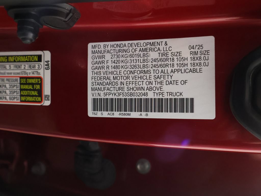 Used 2025 Honda Ridgeline RTL image 50