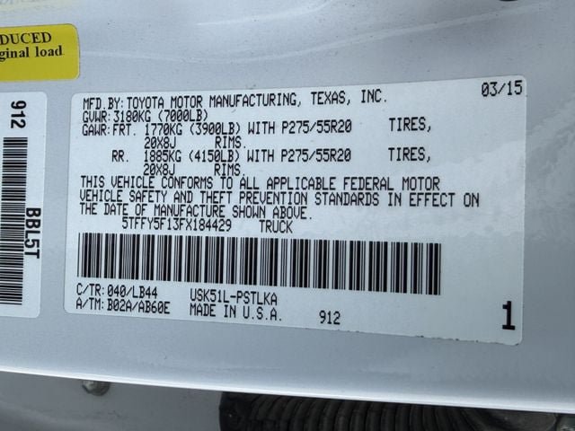 Used 2015 Toyota Tundra Limited RWD image 28