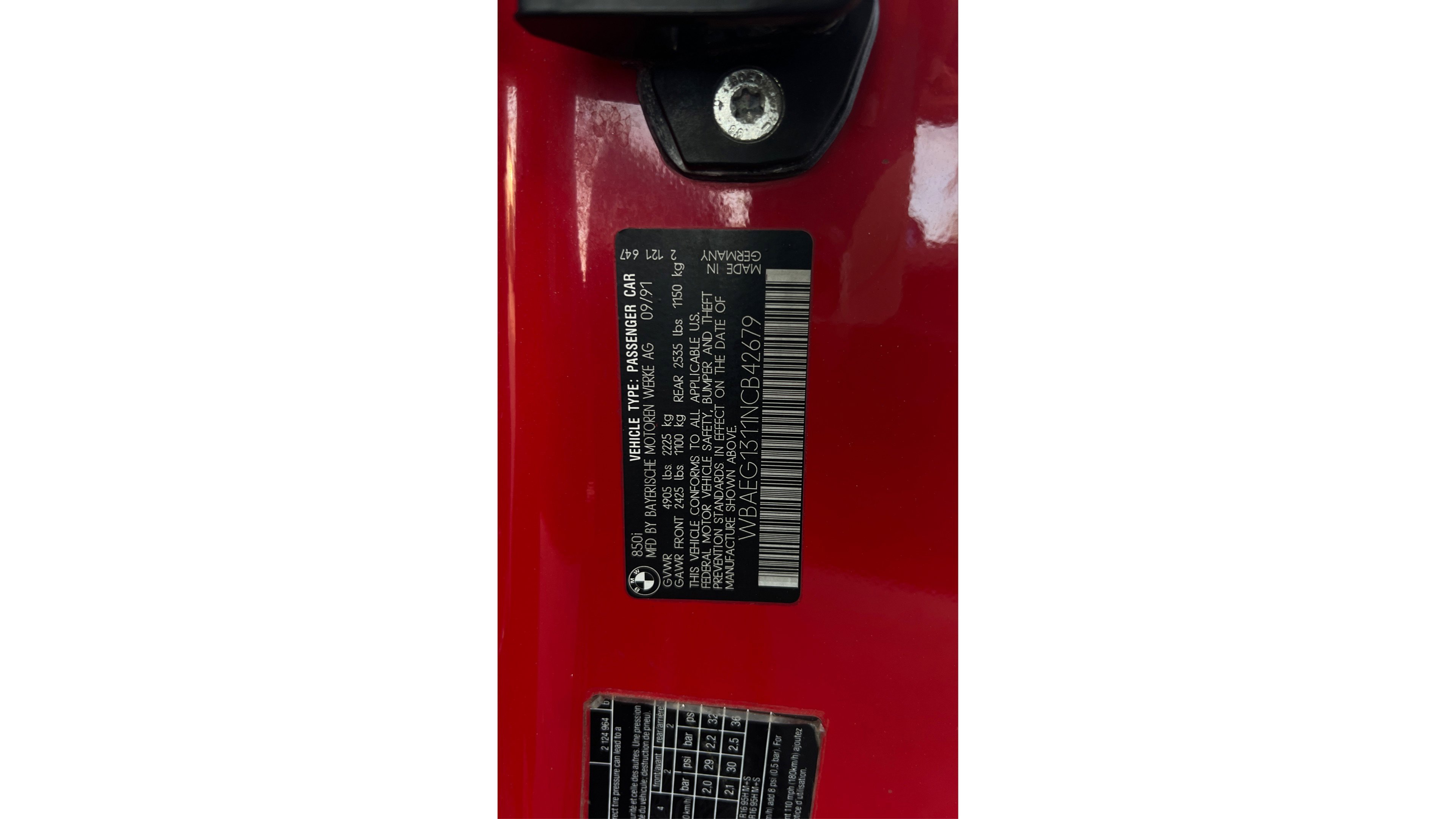 Used 1992 BMW 850i image 45