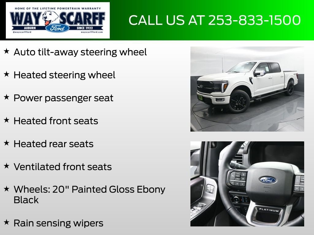 New 2025 Ford F150 Platinum w/ Equipment Group 702A High image 30