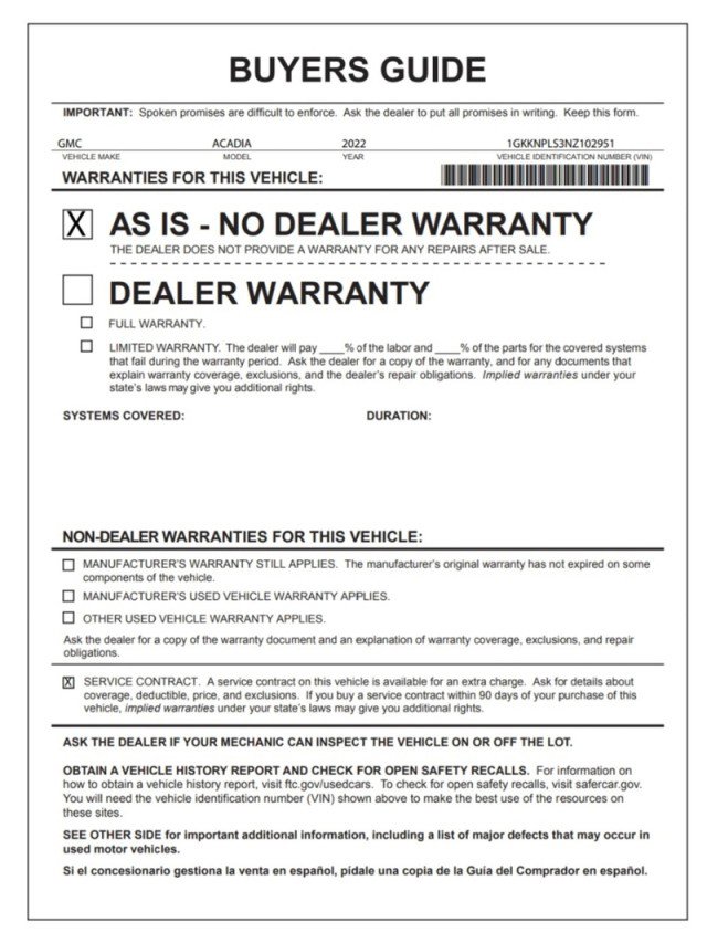 Used 2022 GMC Acadia Denali w/ Denali Ultimate Package image 35