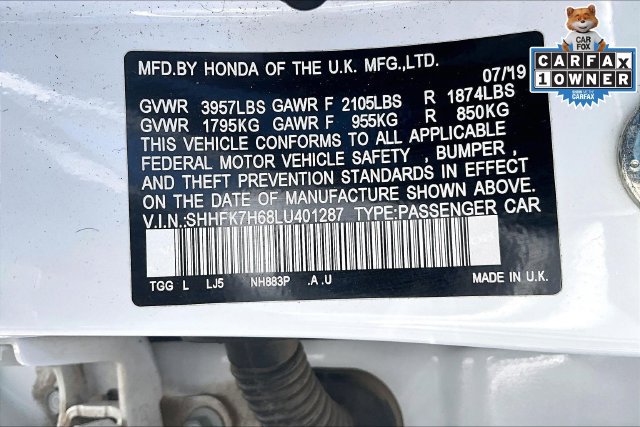 Used 2020 Honda Civic EX image 31