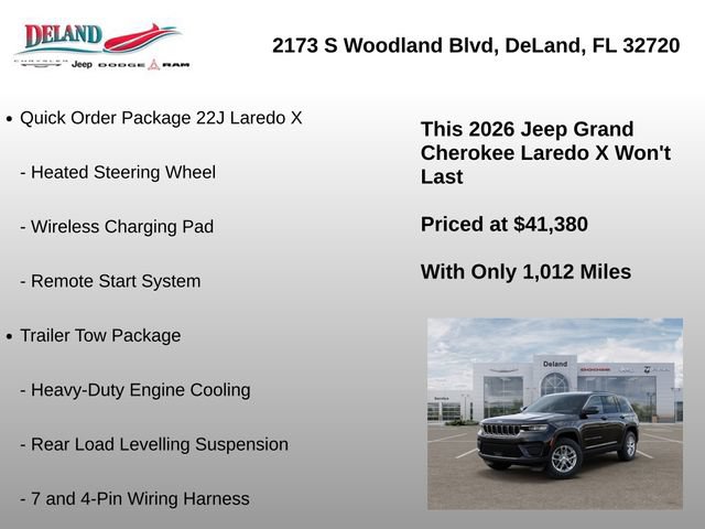 New 2026 Jeep Grand Cherokee Laredo X AWD/4WD image 16