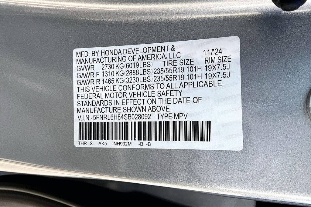 Certified 2025 Honda Odyssey Touring image 18
