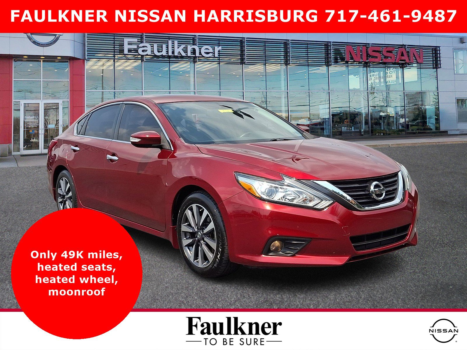 Certified 2017 Nissan Altima 2.5 SV w/ Convenience Package