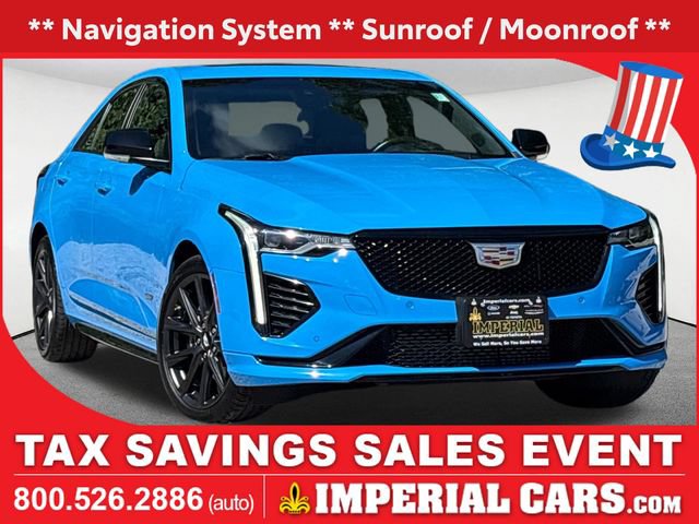 Used 2022 Cadillac CT4 V w/ Navigation Package AWD/4WD image 1