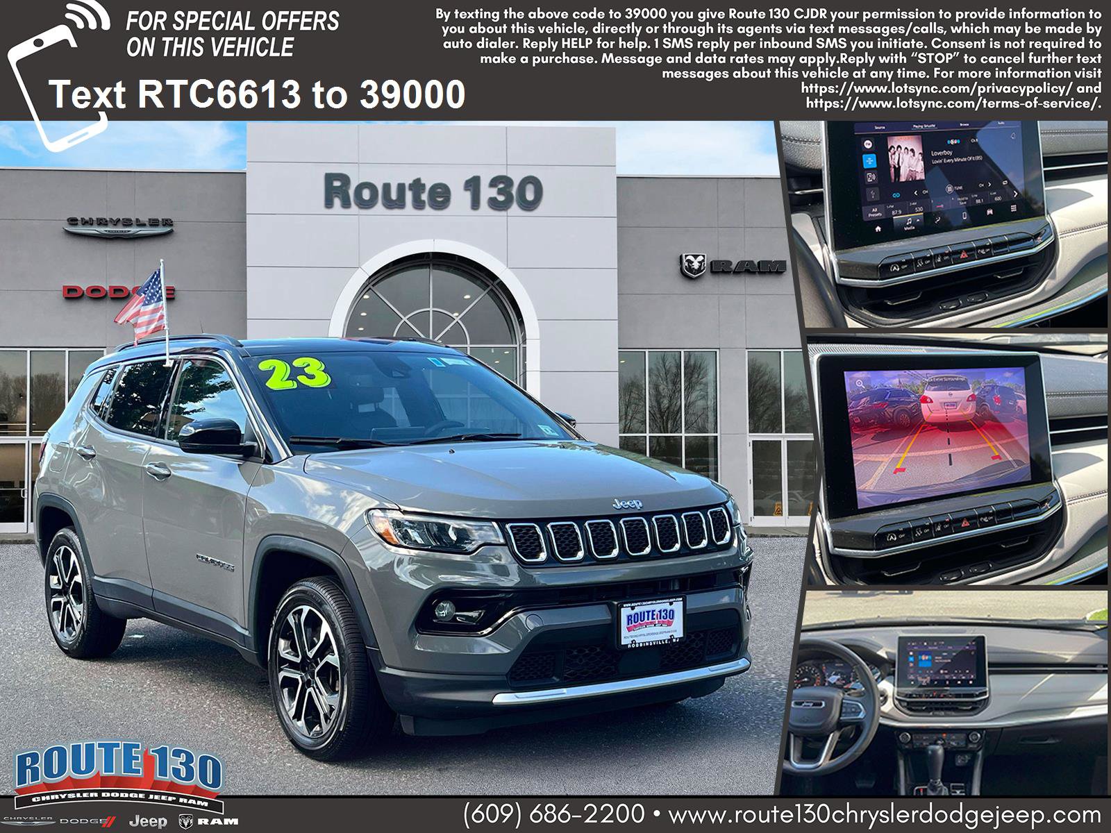 Used 2023 Jeep Compass Limited w/ Sun and Sound Group AWD/4WD image 1