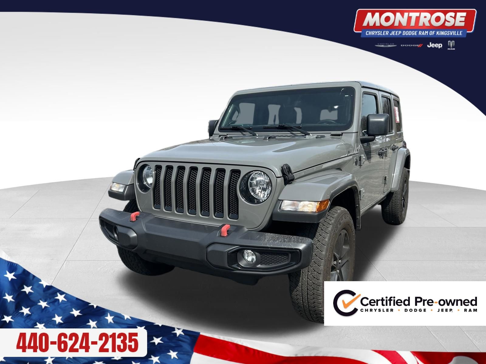 Certified 2023 Jeep Wrangler Unlimited Sahara image 1