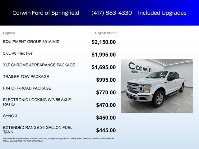 Certified 2018 Ford F150 XLT w/ Equipment Group 301A Mid image 5