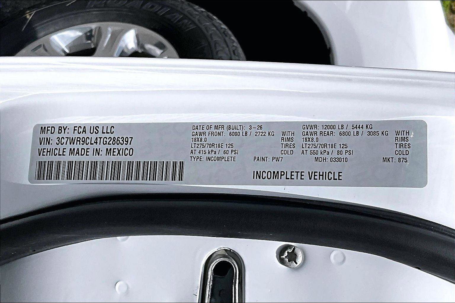 New 2026 RAM 3500 Tradesman w/ Chrome Appearance Group A AWD/4WD image 14