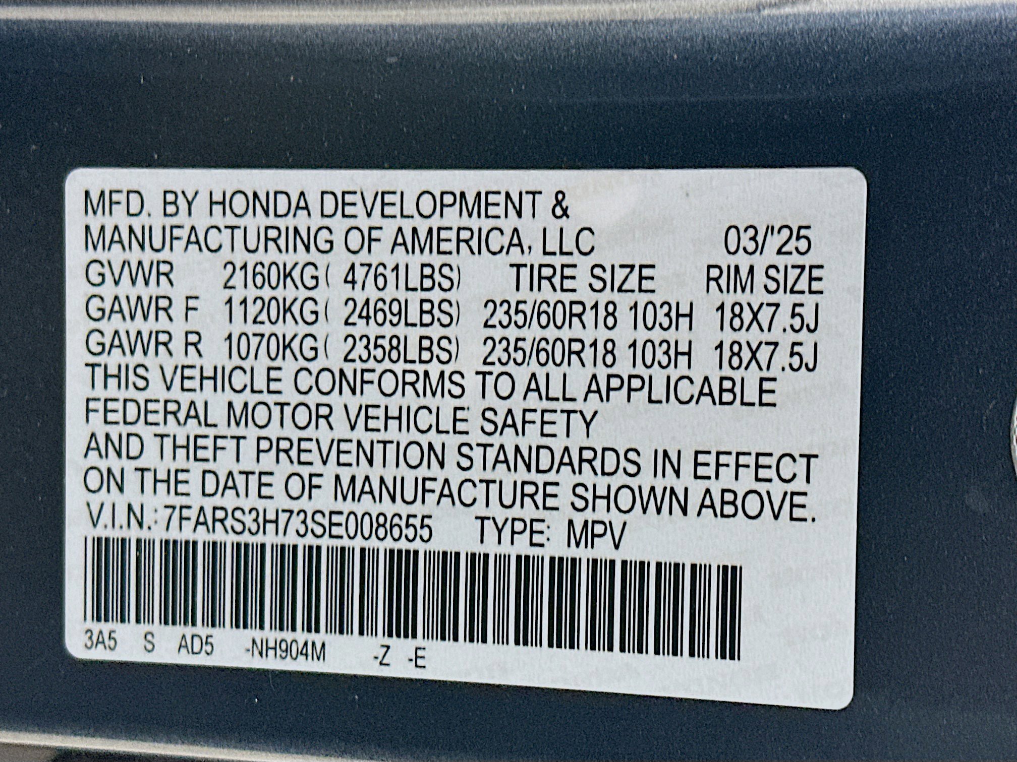 Used 2025 Honda CR-V EX-L image 12