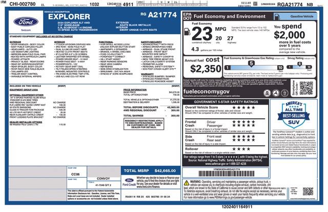 Used 2024 Ford Explorer XLT w/ Class IV Trailer Tow Package AWD/4WD image 38