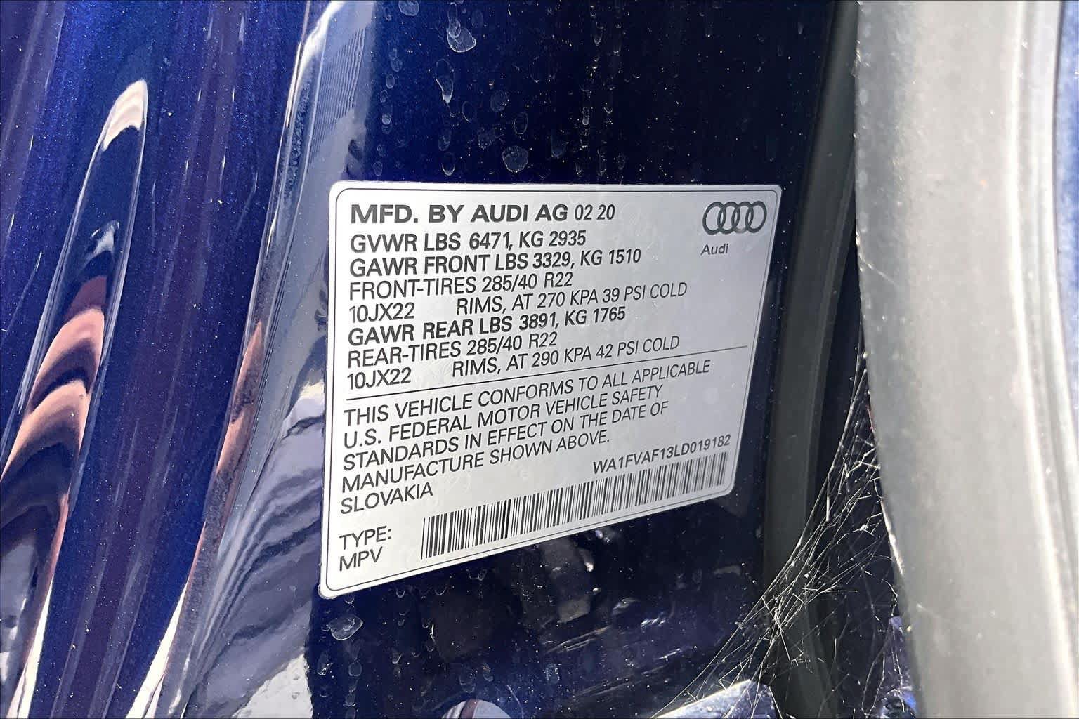 Used 2020 Audi Q8 Prestige AWD/4WD image 35
