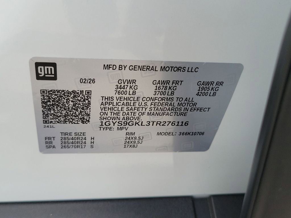 Used 2026 Cadillac Escalade Platinum Sport w/ LPO, ONYX Package image 34