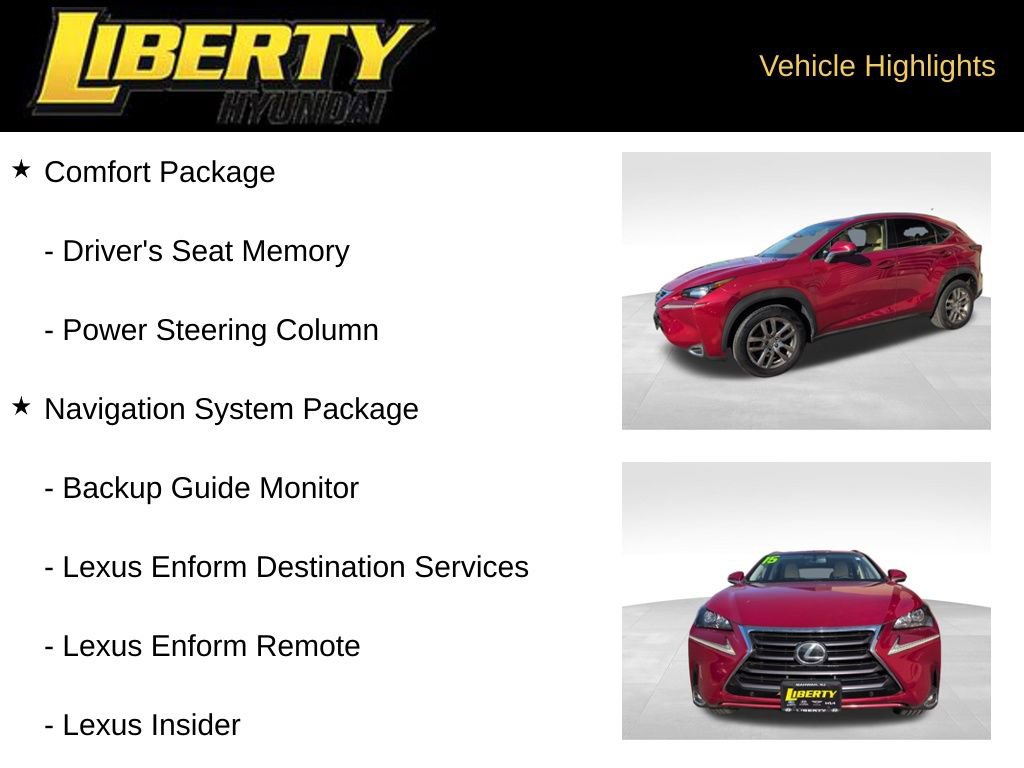 Used 2015 Lexus NX 200t AWD image 8