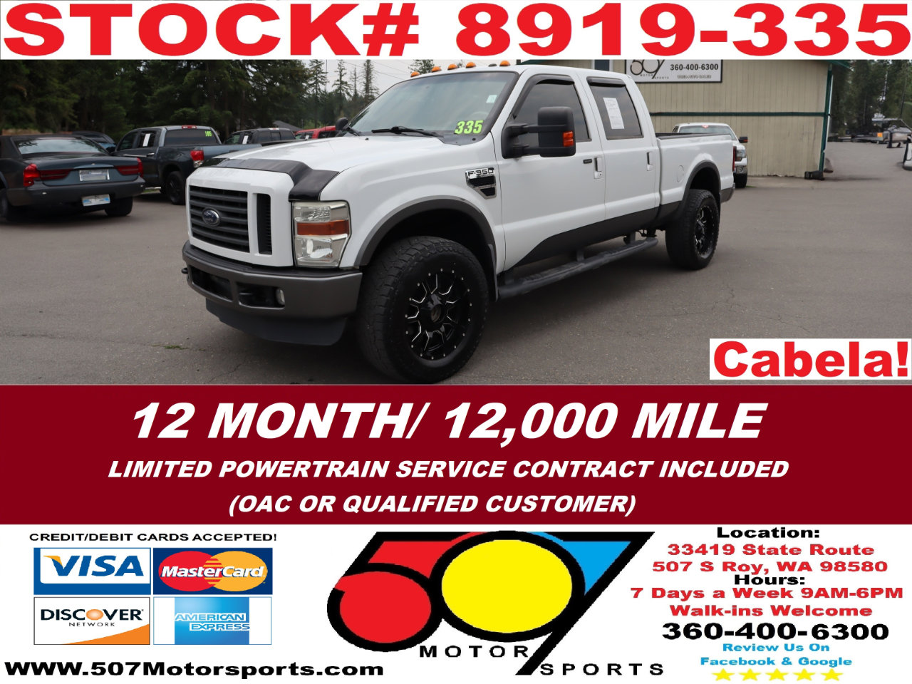 Used 2010 Ford F350 Cabela's