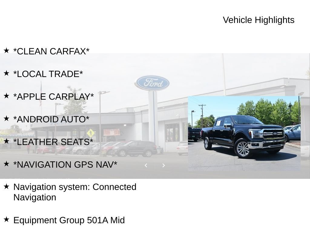 Used 2025 Ford F150 Lariat w/ Equipment Group 501A Mid AWD/4WD image 9