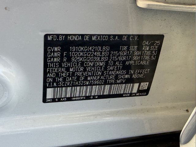 Certified 2025 Honda HR-V LX image 21