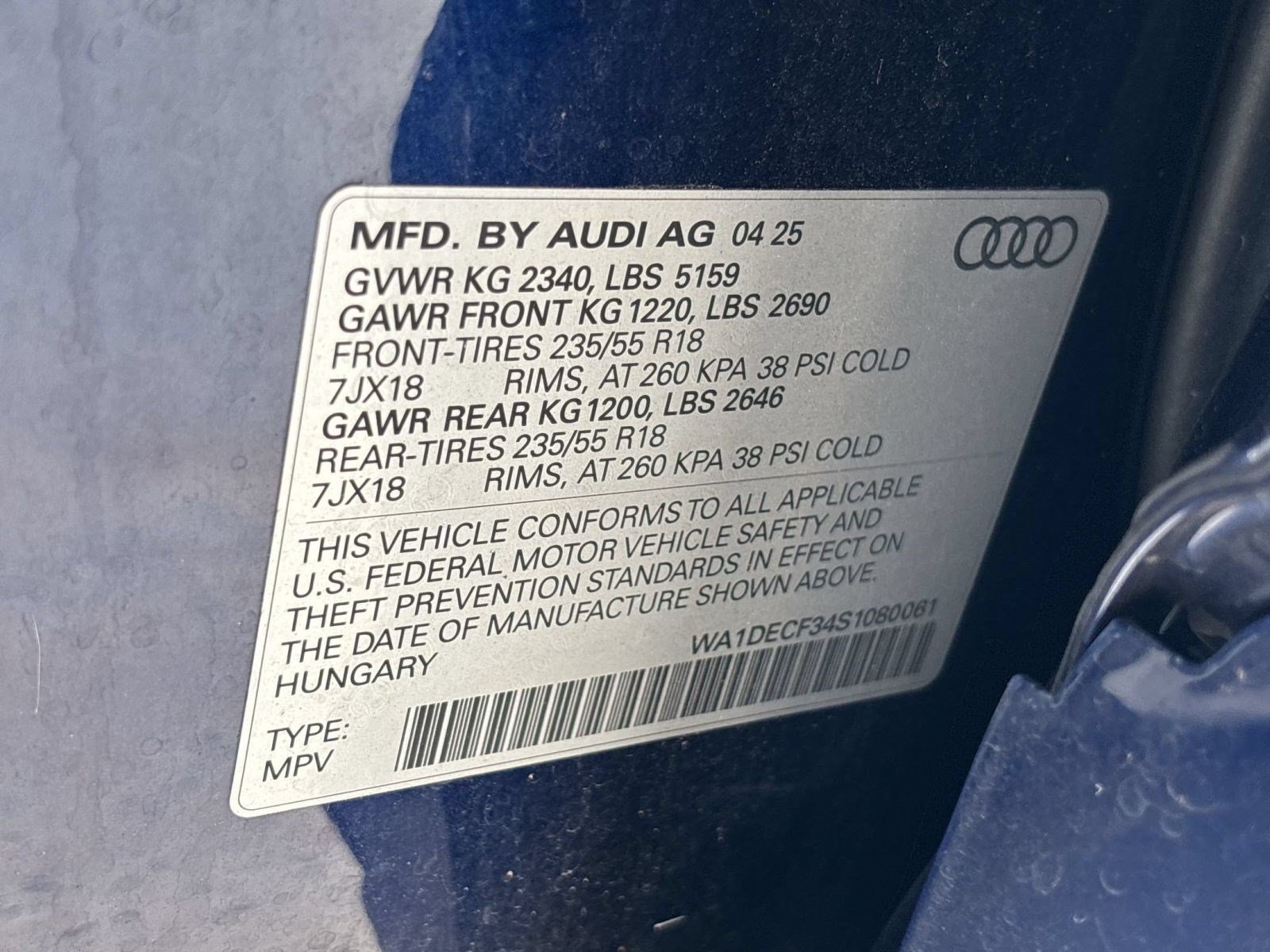 Certified 2025 Audi Q3 2.0T Premium w/ Convenience Package AWD/4WD image 25