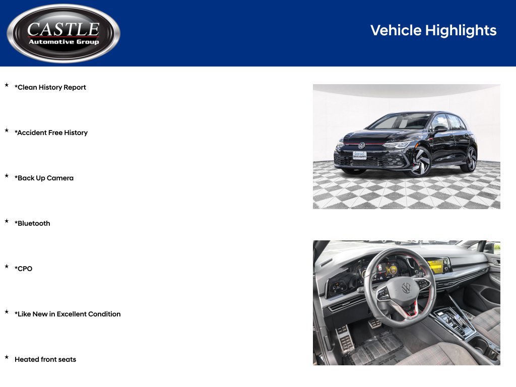 Certified 2024 Volkswagen GTI S FWD image 3
