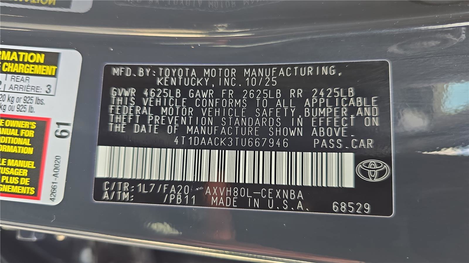 Used 2026 Toyota Camry LE FWD image 28