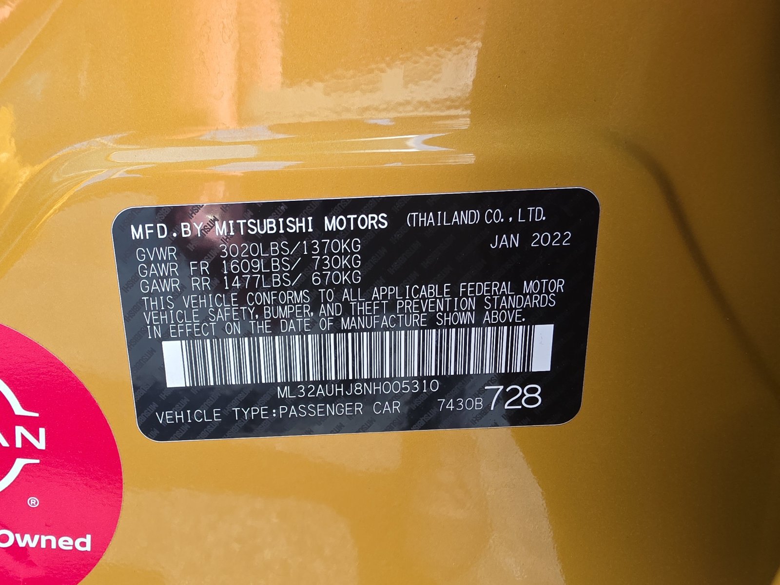 Used 2022 Mitsubishi Mirage ES FWD image 28