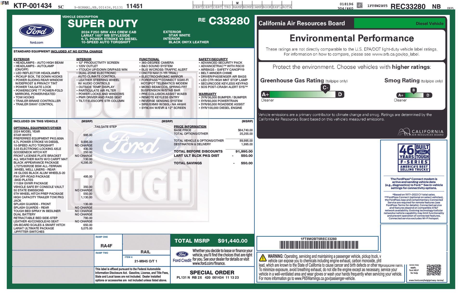 Certified 2024 Ford F250 Lariat w/ Lariat Ultimate Package image 24