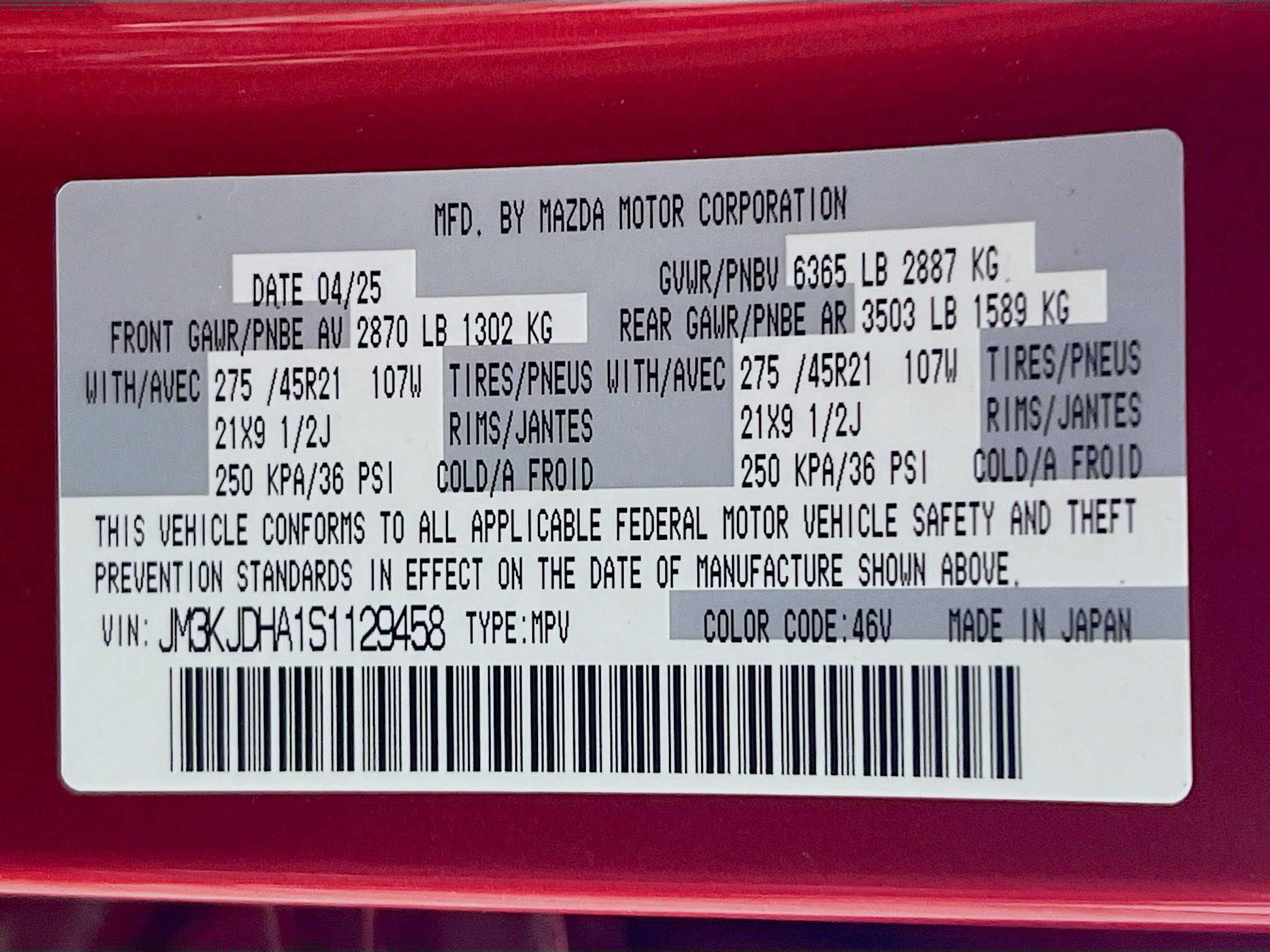 New 2025 MAZDA CX-70 Plug-In Hybrid w/ Premium Pkg image 37