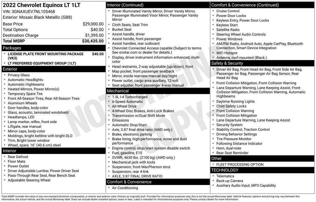 Used 2022 Chevrolet Equinox LT image 12