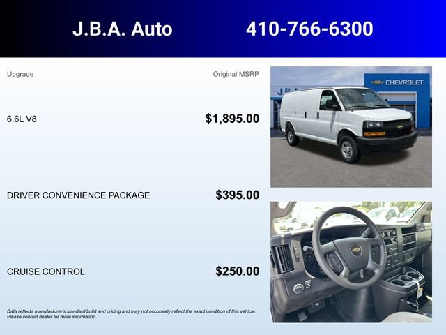 New 2025 Chevrolet Express 3500 Work Van w/ Driver Convenience Package image 5