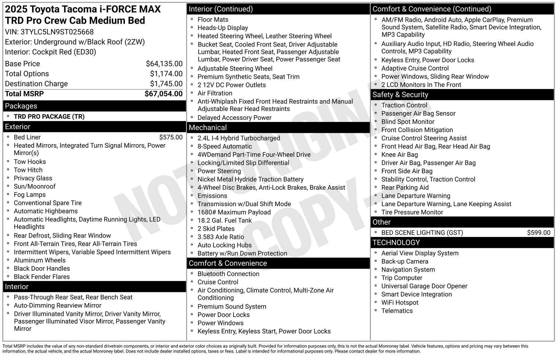 Certified 2025 Toyota Tacoma TRD Pro AWD/4WD image 32