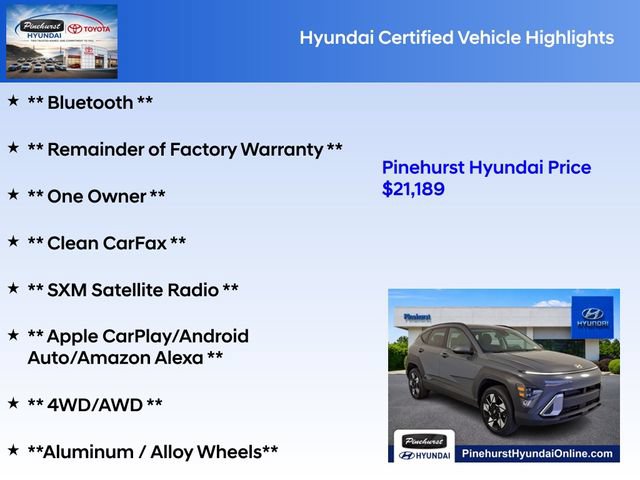 Certified 2025 Hyundai Kona SEL AWD/4WD image 19