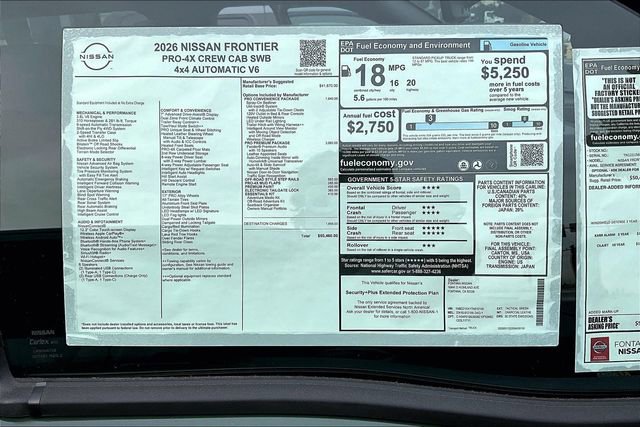 New 2026 Nissan Frontier PRO-4X w/ Pro Premium Package image 13