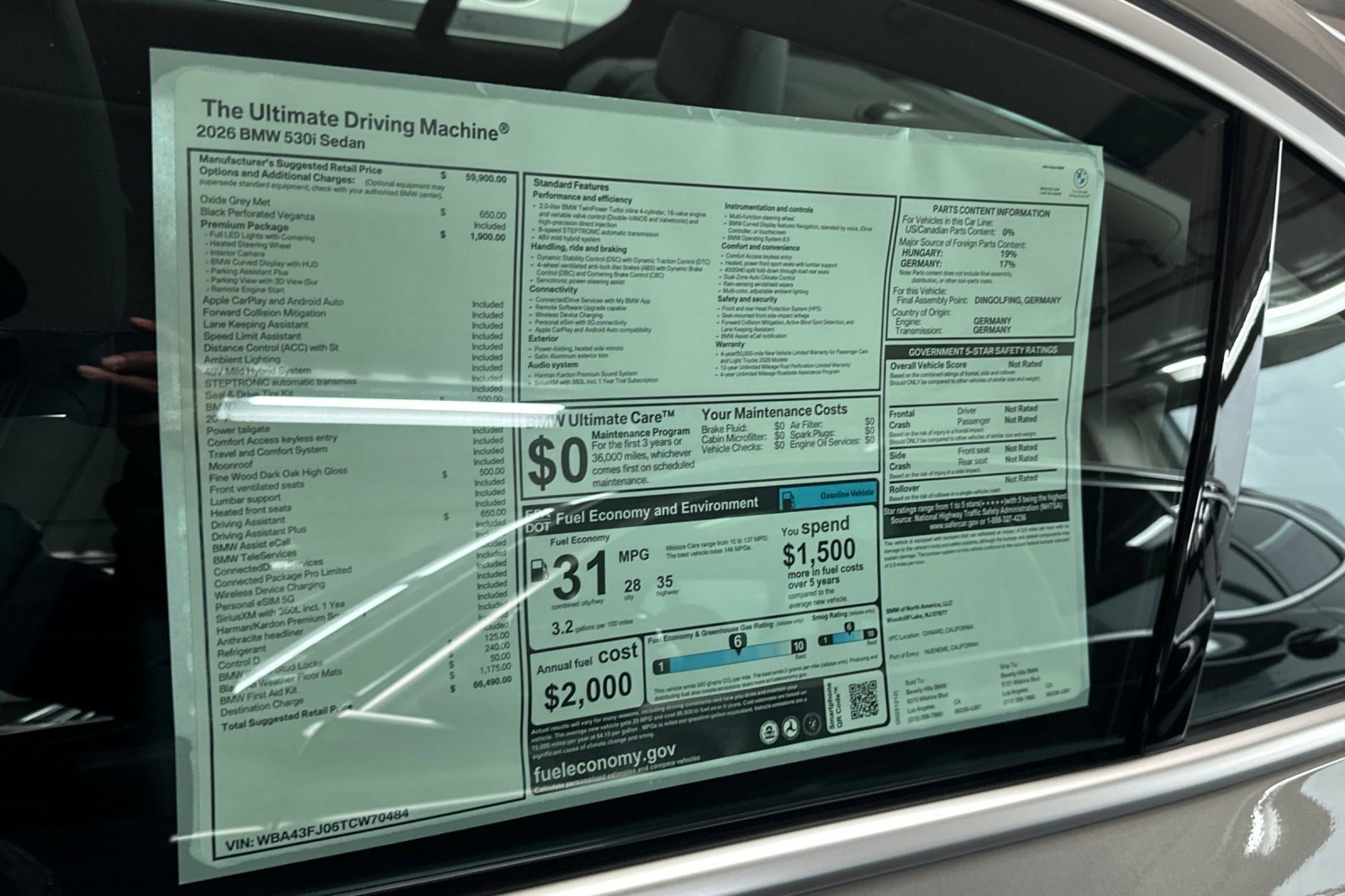 Used 2026 BMW 530i w/ Premium Package RWD image 29
