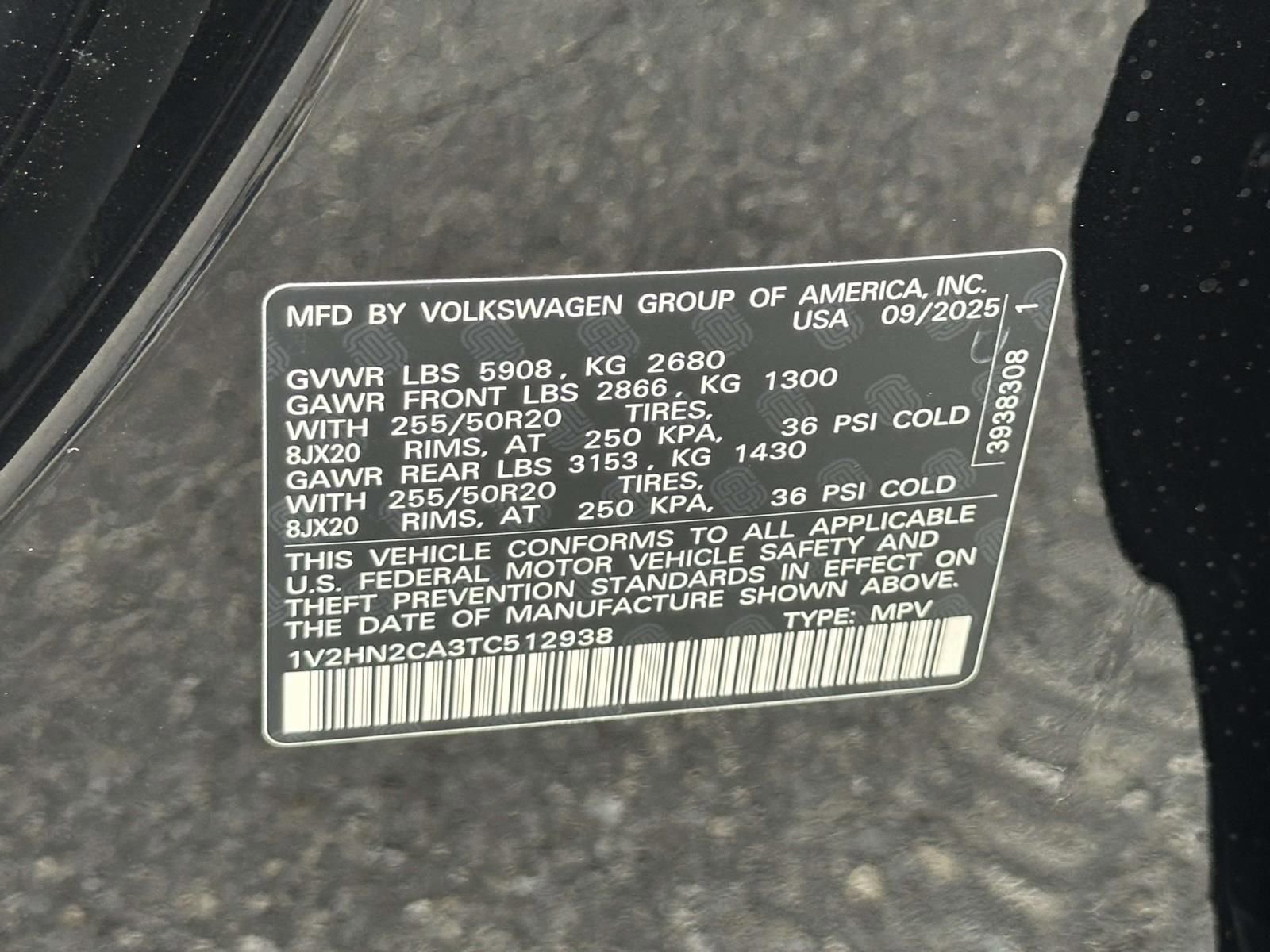 New 2026 Volkswagen Atlas SE image 16