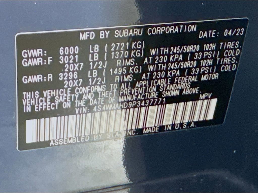 Certified 2023 Subaru Ascent Onyx Edition image 42