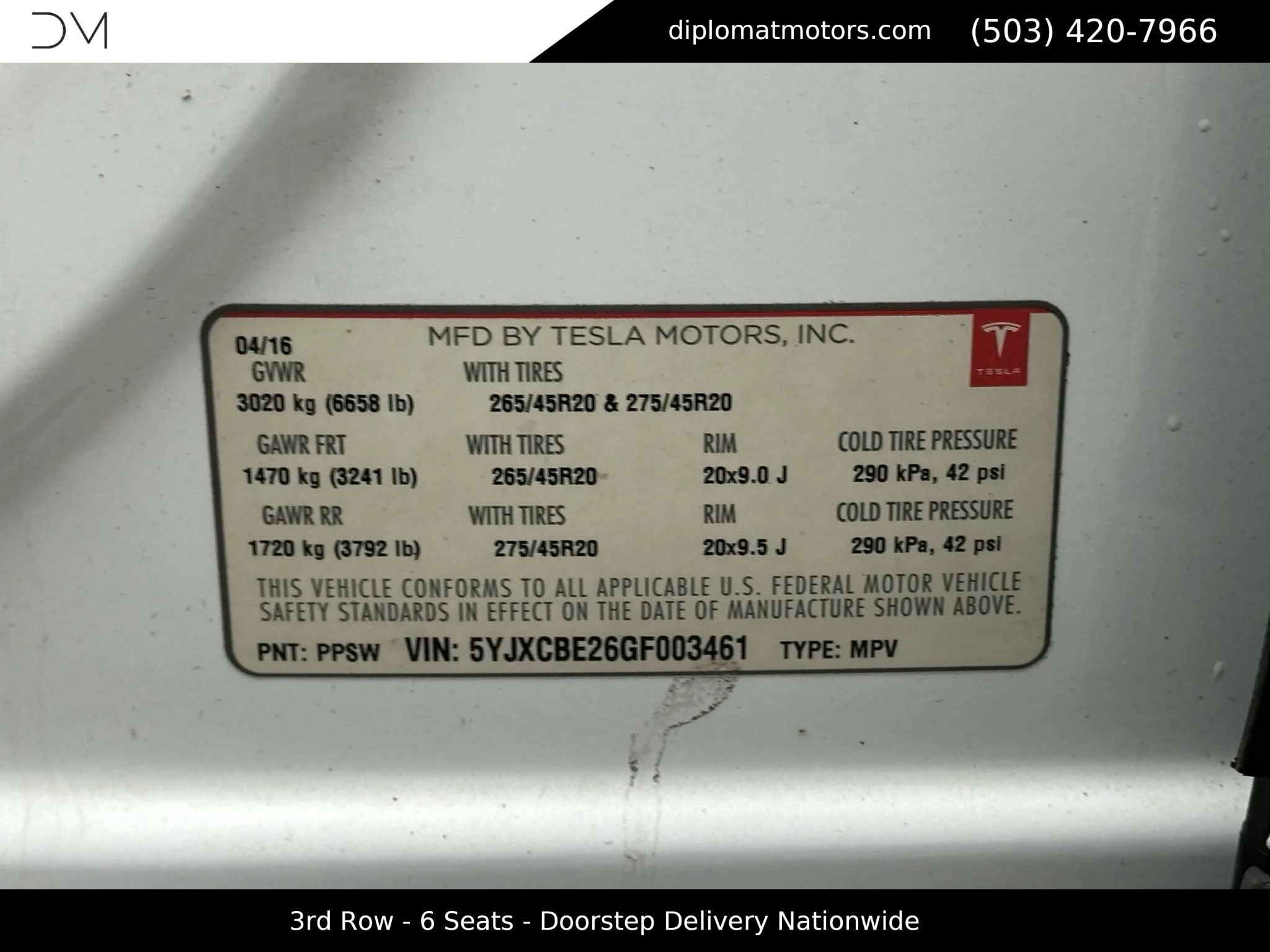 Used 2016 Tesla Model X 90D image 49