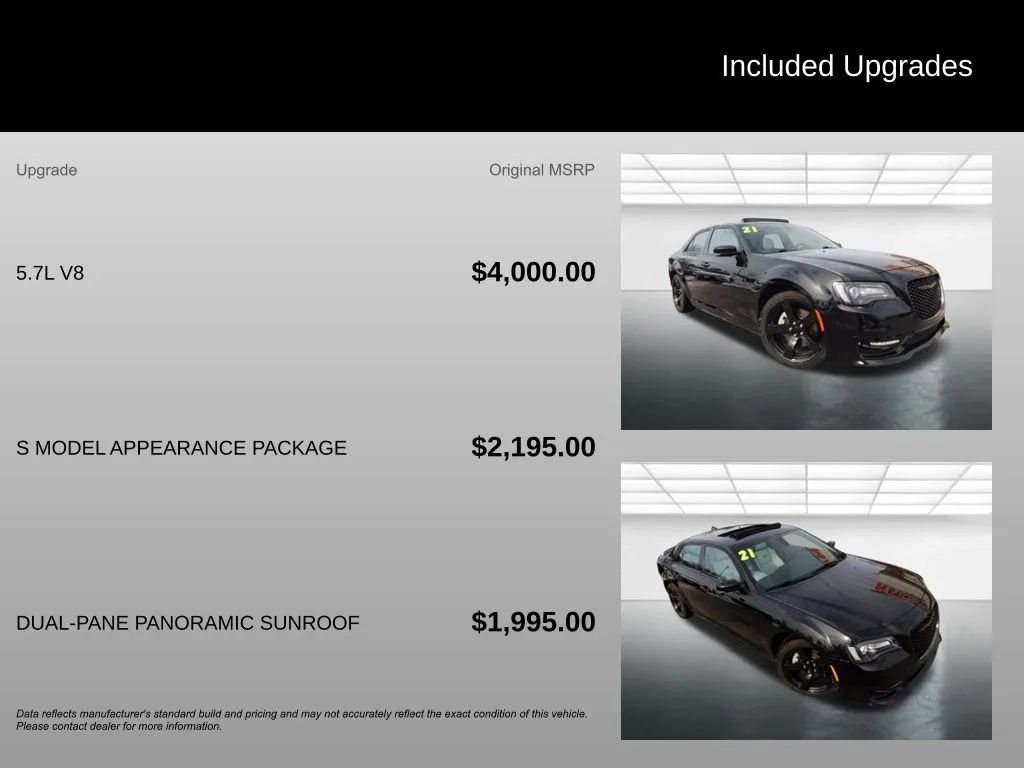 Used 2021 Chrysler 300 S w/ S Model Appearance Package image 4