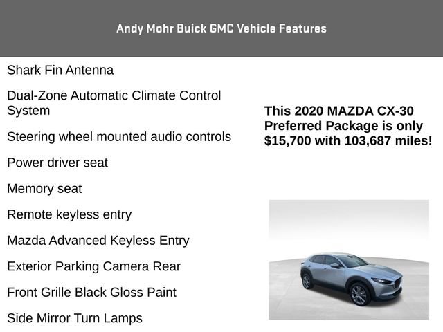 Used 2020 MAZDA CX-30 AWD w/ Preferred Package image 12