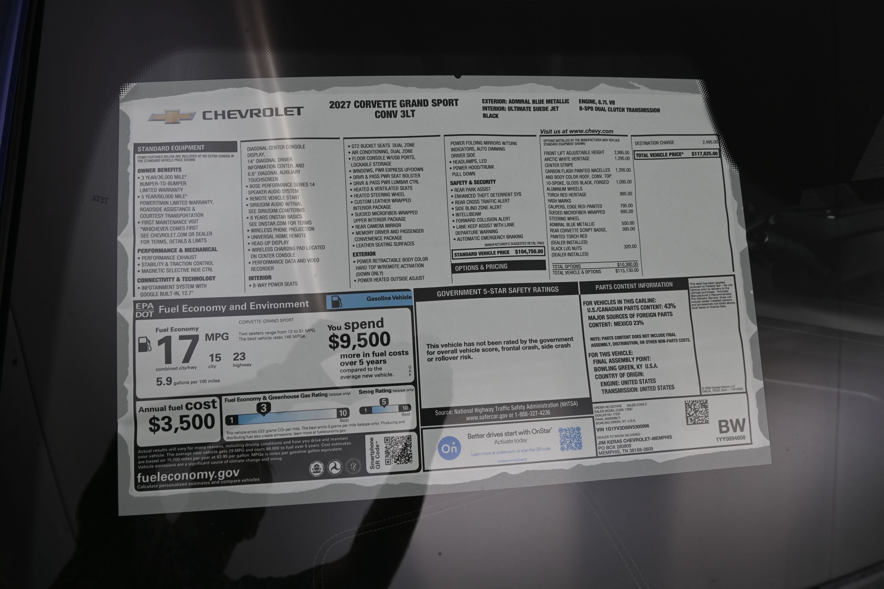 New 2027 Chevrolet Corvette Grand Sport RWD image 29