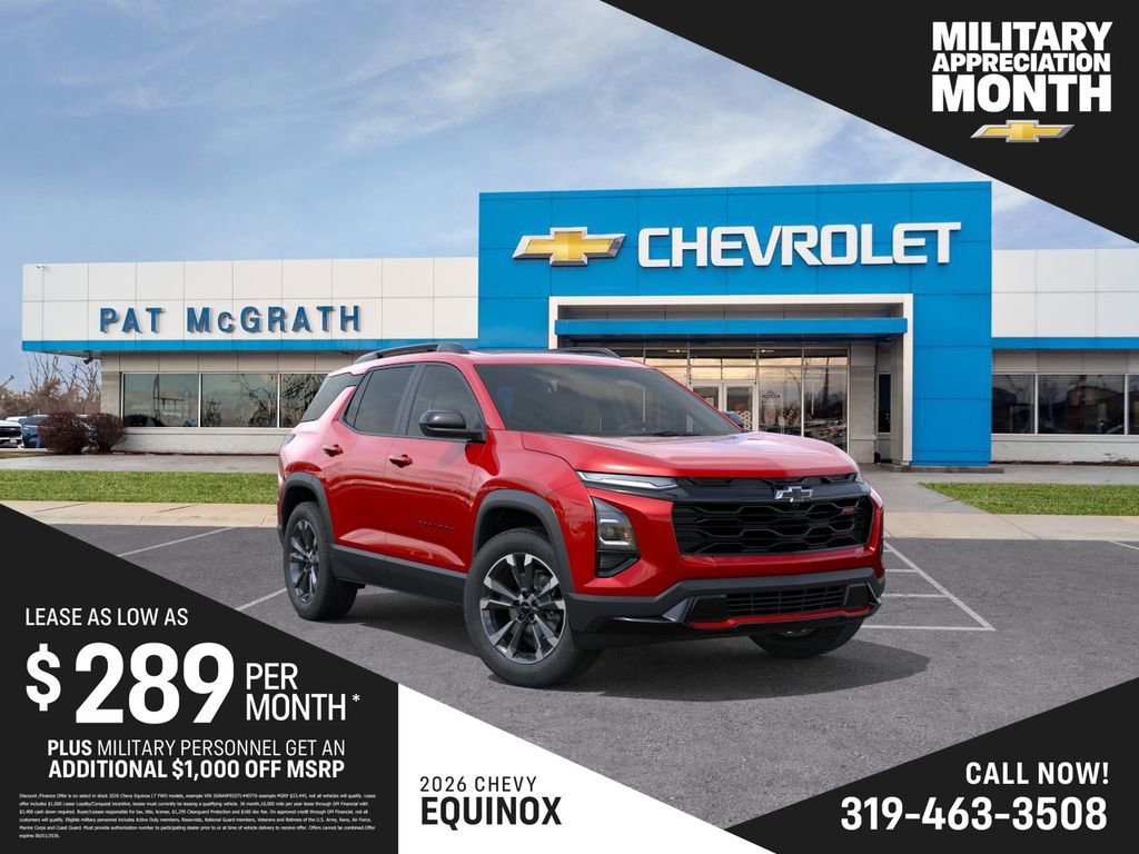 New 2026 Chevrolet Equinox RS AWD/4WD image 1