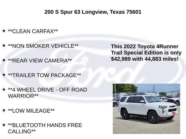 Used 2022 Toyota 4Runner Trail Special Edition AWD/4WD image 5