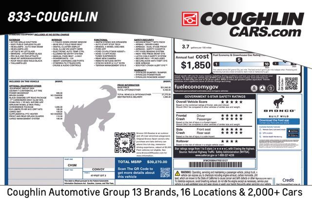 New 2026 Ford Bronco Sport Big Bend w/ Convenience Package