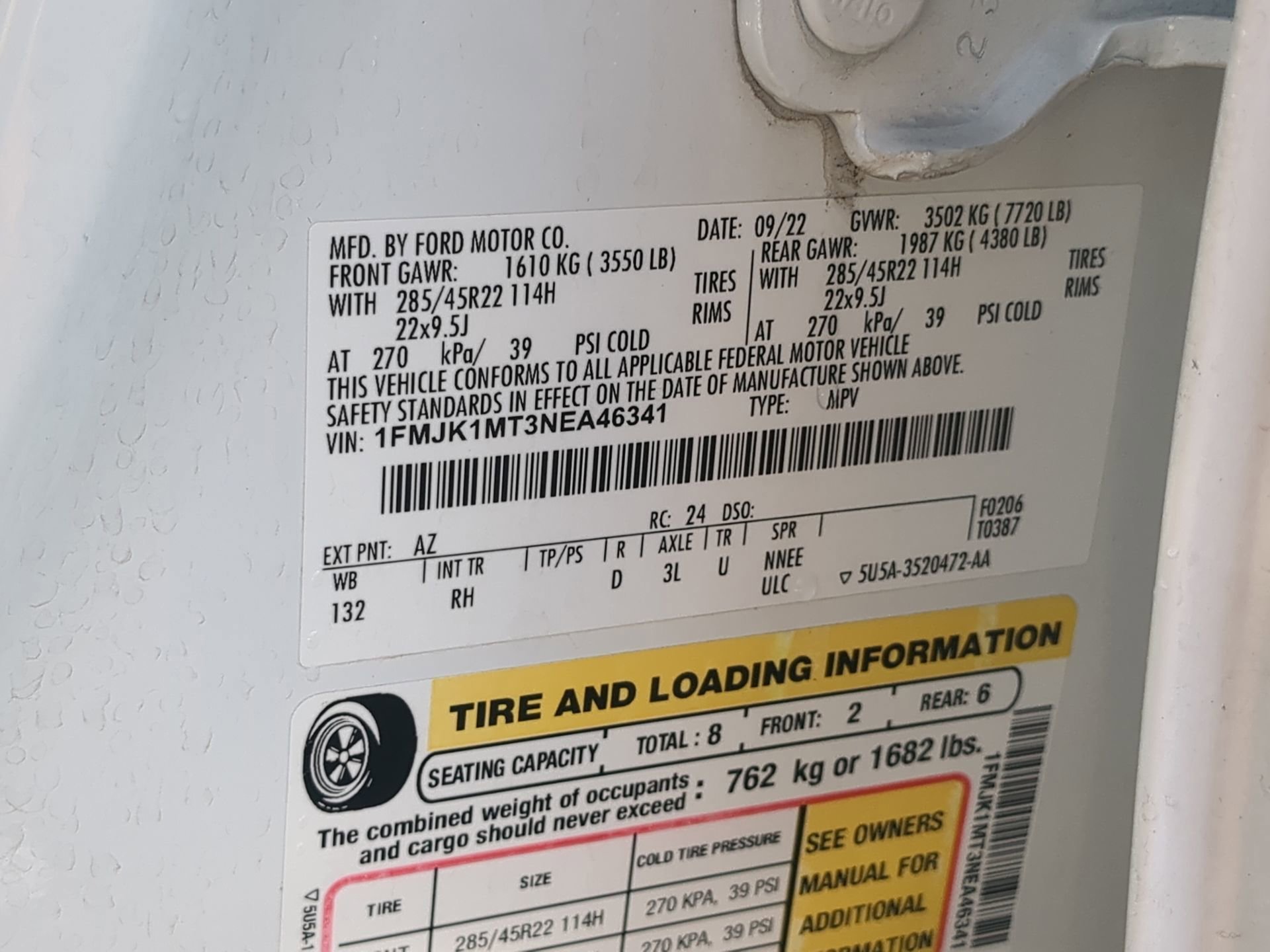 Certified 2022 Ford Expedition Max Platinum image 68