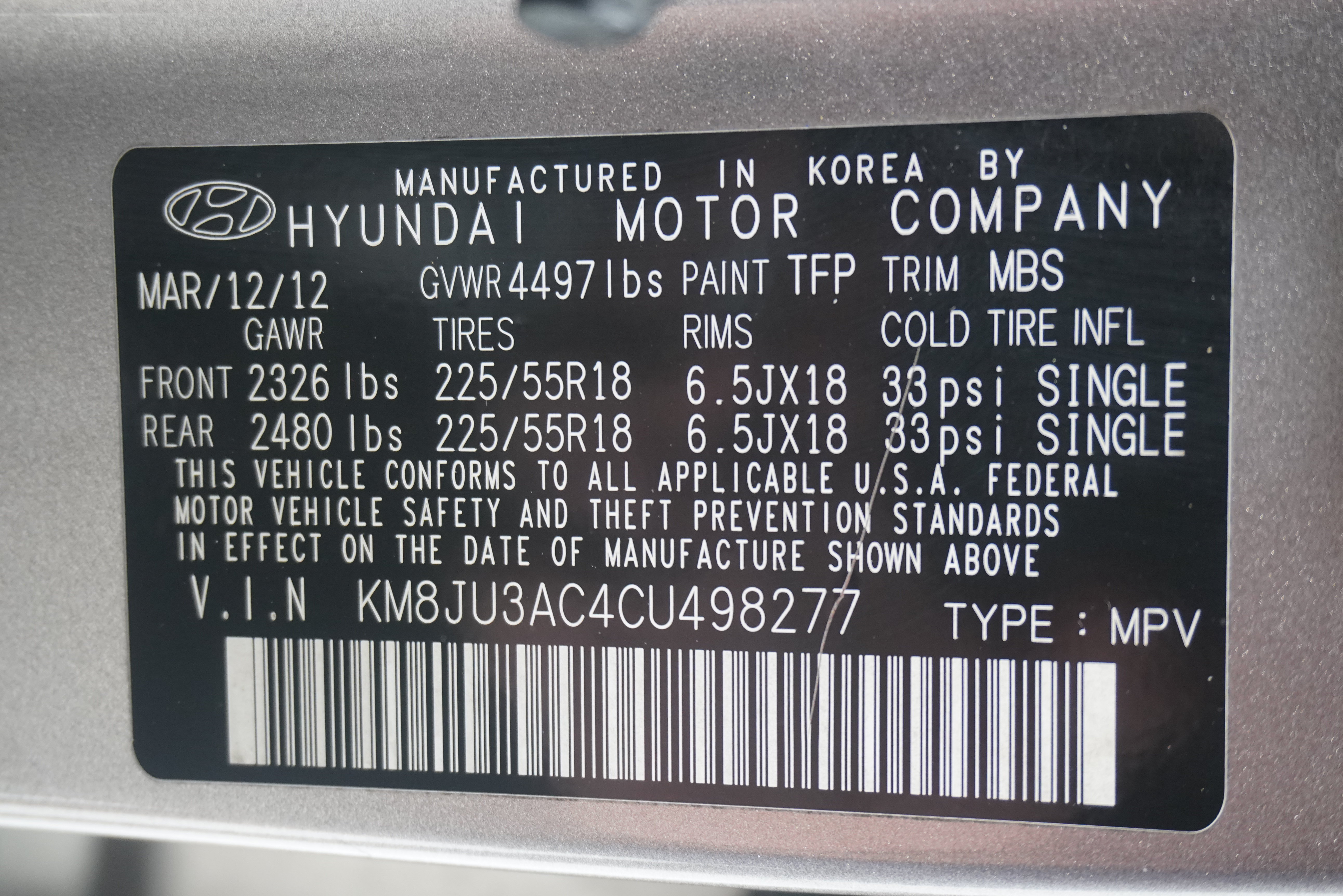 Used 2012 Hyundai Tucson Limited w/ Premium Pkg FWD image 25
